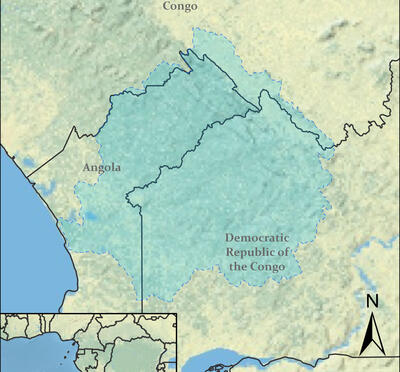 Map of the Chiloango Basin