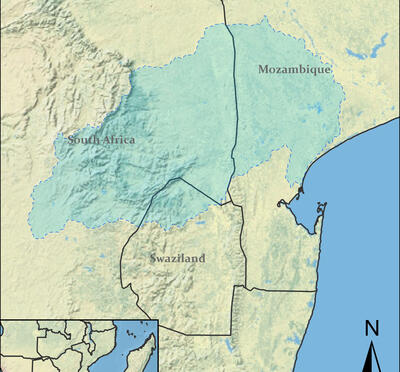 Colour Map of the Incomati River Basin
