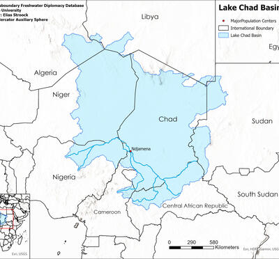 Colour Map of the Lake Chad Basin