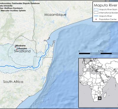 map of Maputo River Basin
