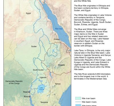 map of Nile River Basin