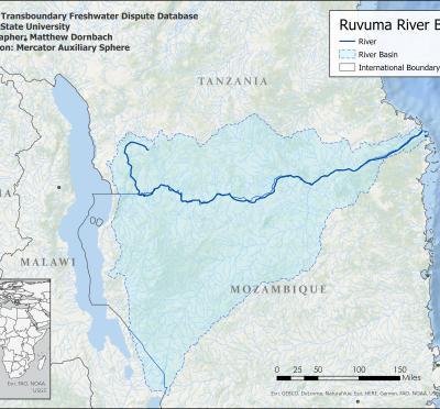 map of Ruvuma River Basin