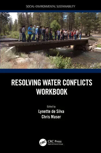 book cover showing people on a bridge